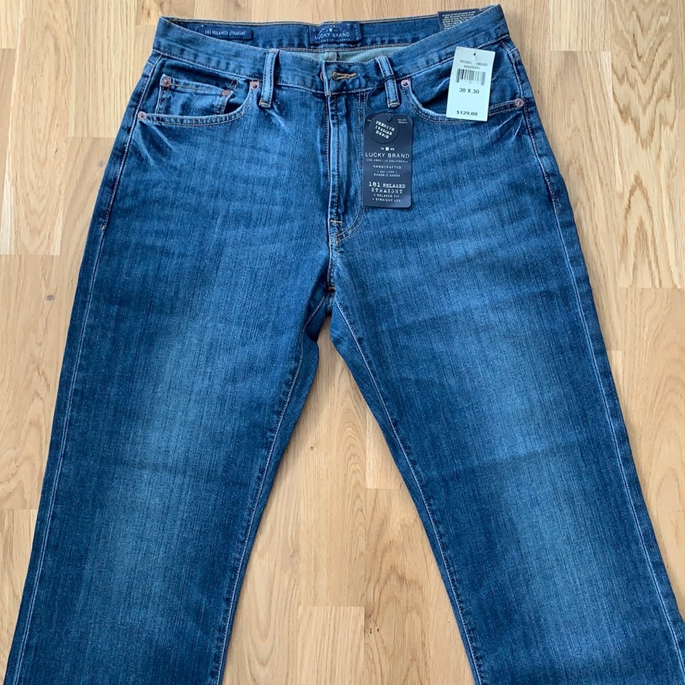 Lucky Brand 181 Relaxed Straight Jeans NWT 30x30